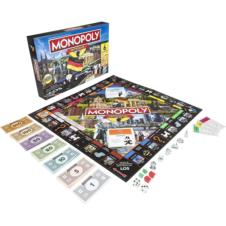 Hasbro Gaming E1553100 Monopoly Deutschland, Familienspiel – Bild 1