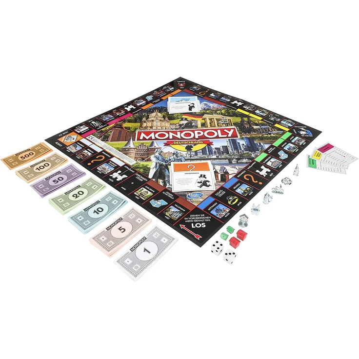 Hasbro Gaming E1553100 Monopoly Deutschland, Familienspiel – Bild 3