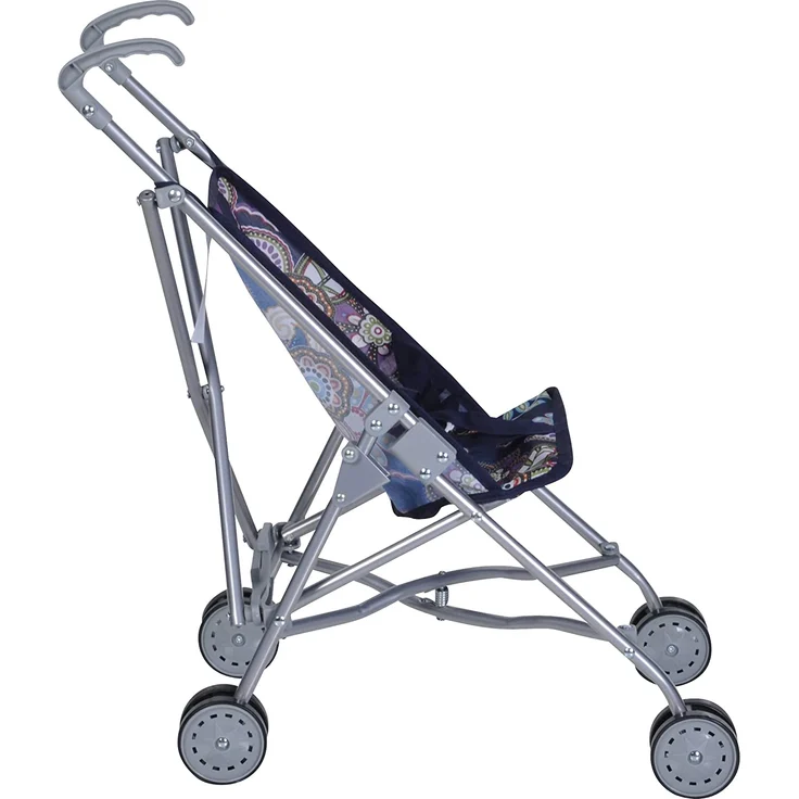 Knorrtoys 12678 - Puppenbuggy Sim - blue flowers – Bild 6