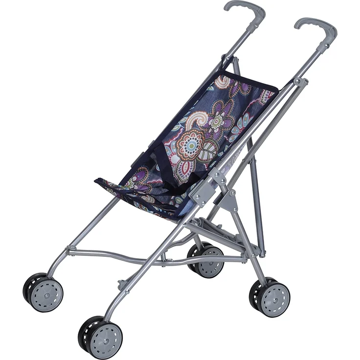 Knorrtoys 12678 - Puppenbuggy Sim - blue flowers – Bild 2