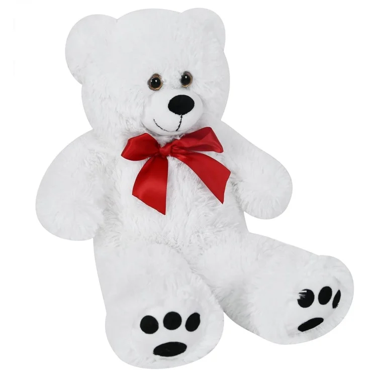 Monzana Teddybär L - XXXL 50-175cm verschiedene Farben Weiches Fell Schleife Tatzendruck Geschenk Plüschtier Kuscheltier Stofftier Riesen Teddy Bär – Bild 1