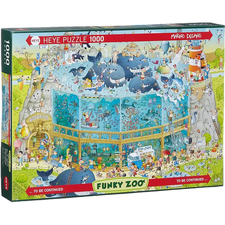 HEYE 29777 - Ocean Habitat Standard, Marino Degano, Funky Zoo, 1000 Teile Puzzle
