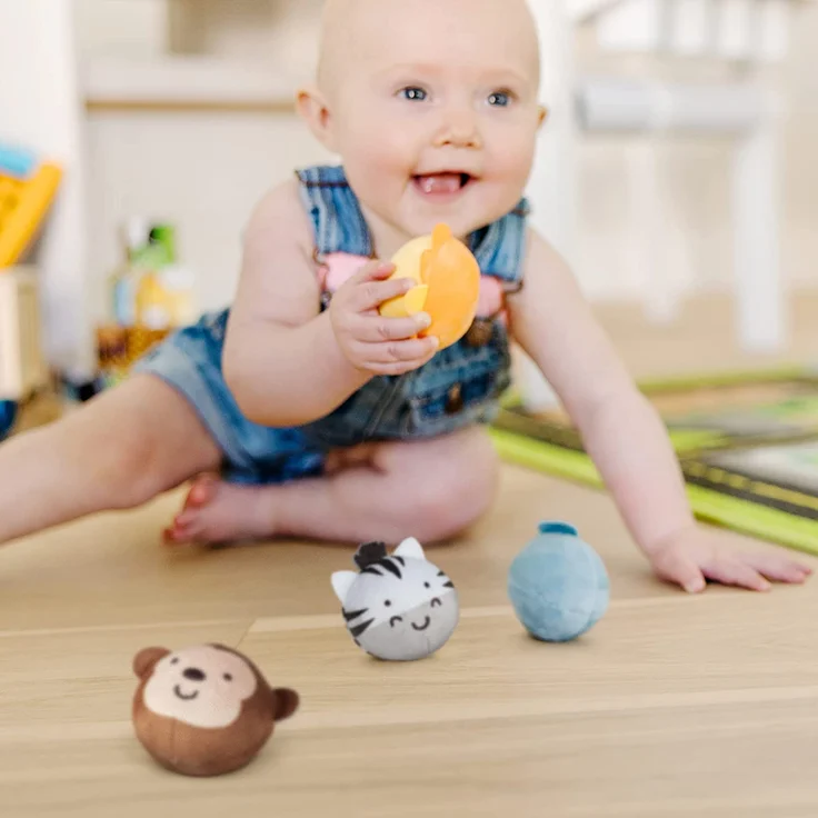 Melissa & Doug Rollables Safari-Freunde Baby- und Kleinkindspielzeug | Entwicklungsspielzeug | Spielzeug mit Tieren für Babys und Kleinkinder | 0+ | Geschenk für Baby-Jungen-Mädchen – Bild 2