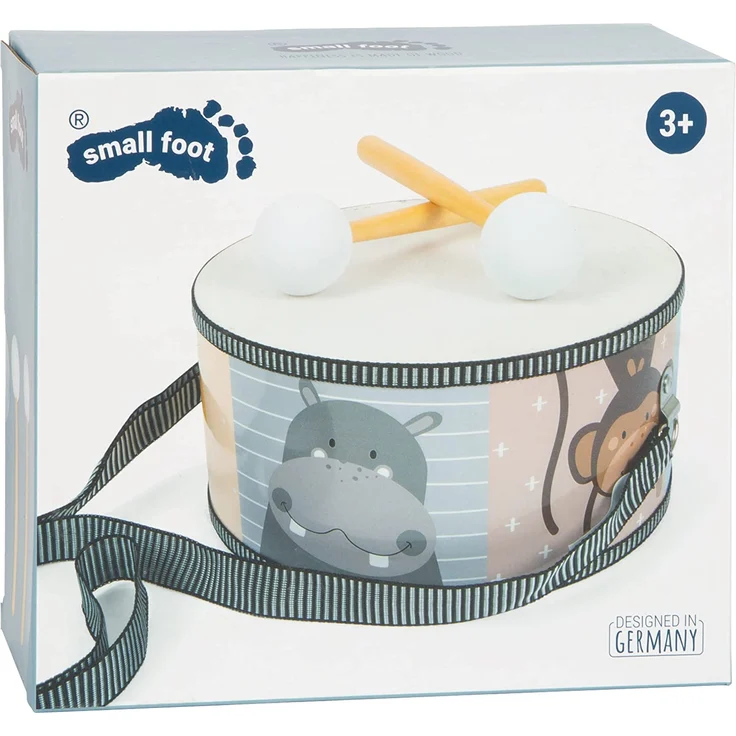 Small foot 11952 - Trommel Bunte Wildnis, Kinder-Musikinstrument, 20x10cm – Bild 8