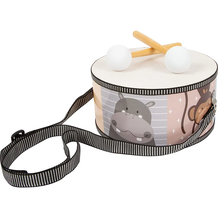 Small foot 11952 - Trommel Bunte Wildnis, Kinder-Musikinstrument, 20x10cm – Bild 2