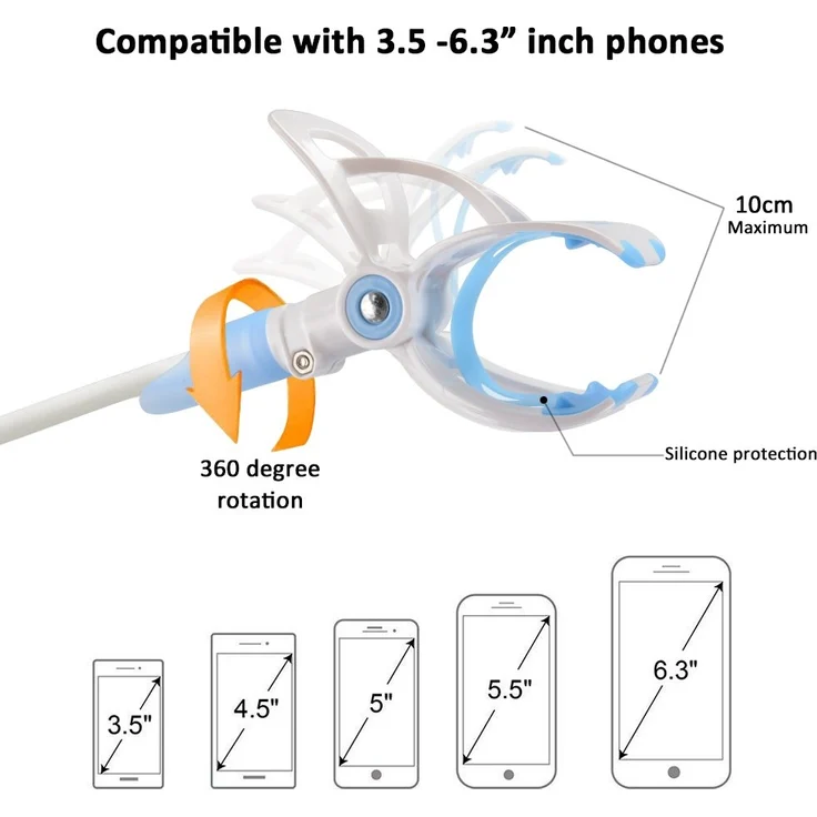 Kamera Halterung, Universal Baby Monitor Halter,Handyhalter, Kompatibel mit den meisten Babyphone (Blau) – Bild 4