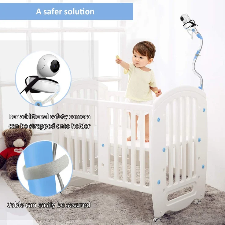 Kamera Halterung, Universal Baby Monitor Halter,Handyhalter, Kompatibel mit den meisten Babyphone (Blau) – Bild 7