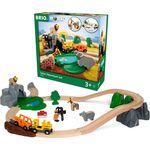 BRIO Bahn 33960 - Großes Bahn Safari Set