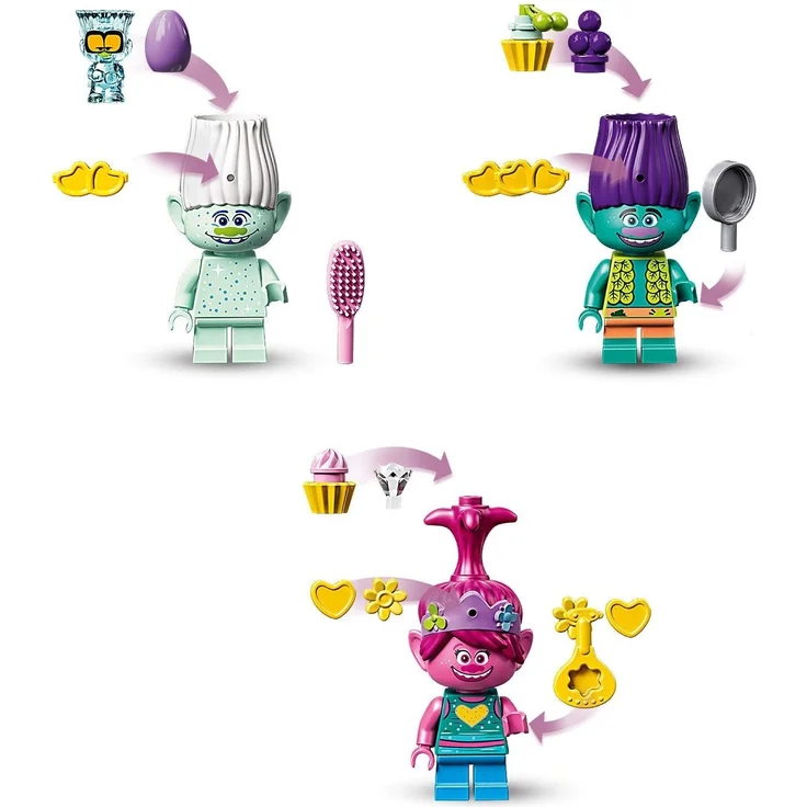 LEGO 41255 Trolls World Tour Party in Pop City Baumhaus – Bild 4