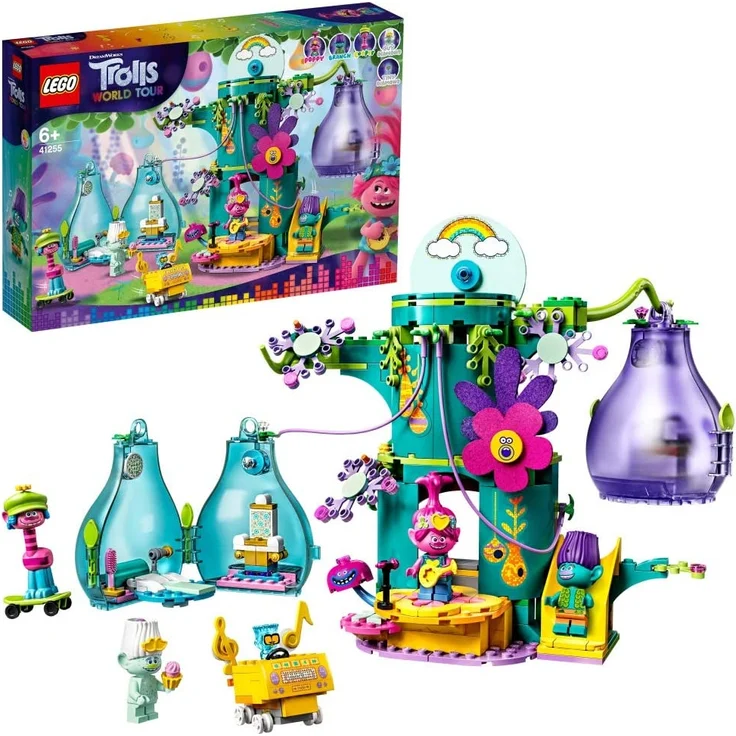 LEGO 41255 Trolls World Tour Party in Pop City Baumhaus – Bild 1
