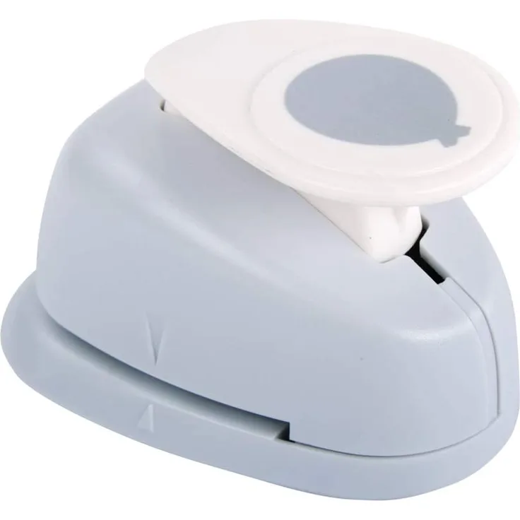 Rayher 69199000 Motivstanzer Ballon, 2,54 cm ø, 1 Zoll, geeignet zum Stanzen von Papier/Karton bis 200g/m2, Motivlocher Sechseck