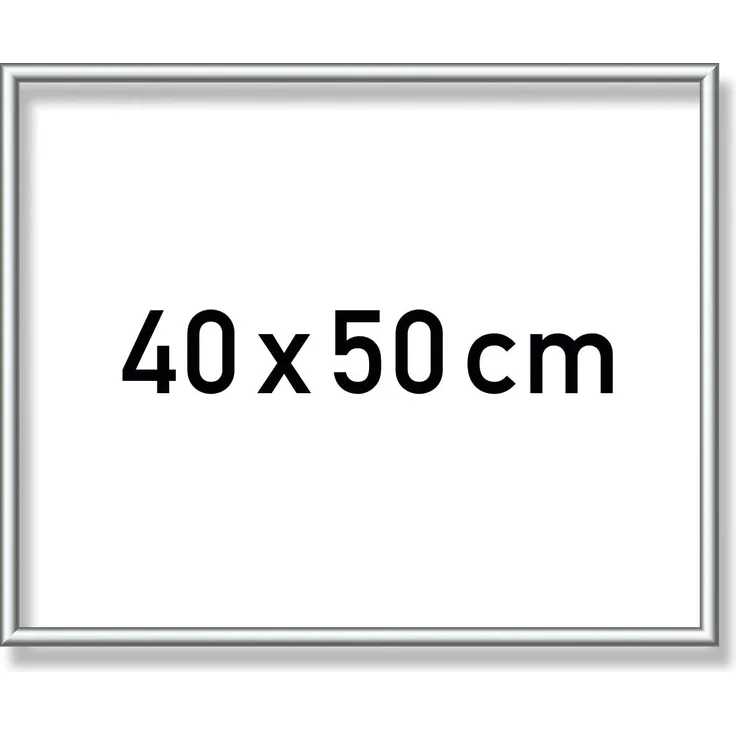 Schipper 605230770 Malen nach Zahlen, Alurahmen 40 x 50 cm, silber matt ohne Glas für Ihr Kunstwerk, einfache Selbstmontage