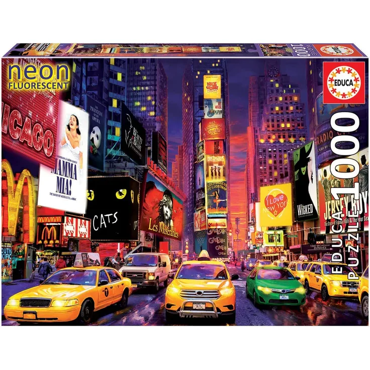 Educa Puzzle 1 000 pieces Times Square New York Neon-18499
