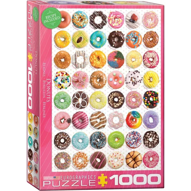 Eurographics Puzzle 1000 Pc - Donut (Tops) Sweet Collection ''NEW''