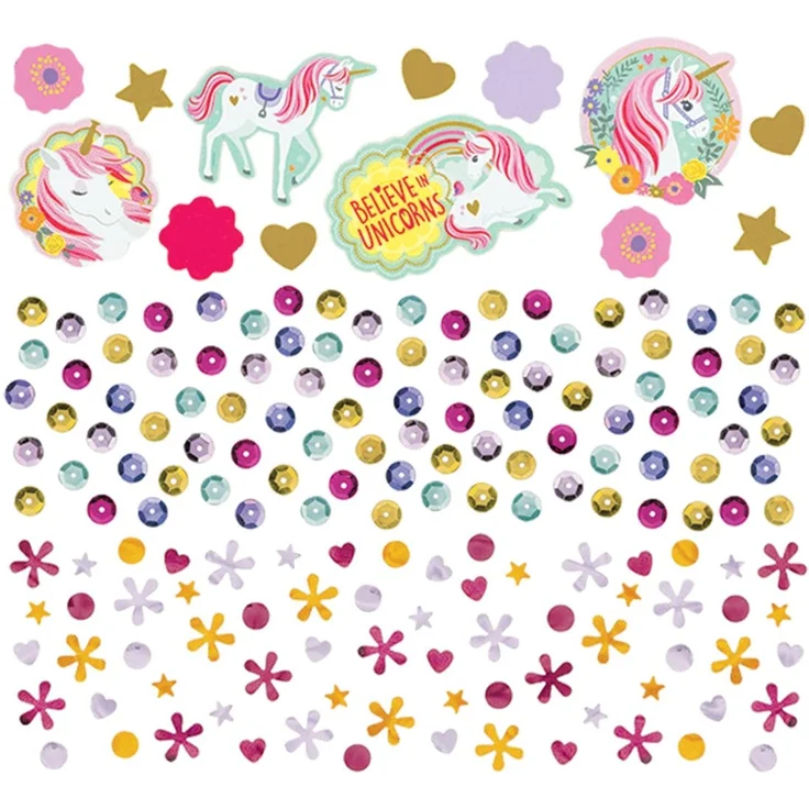 Amscan verschiedene Einhornkonfetti 34 Gramm – Bild 3
