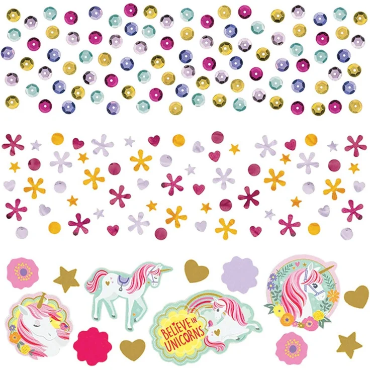 Amscan verschiedene Einhornkonfetti 34 Gramm – Bild 2