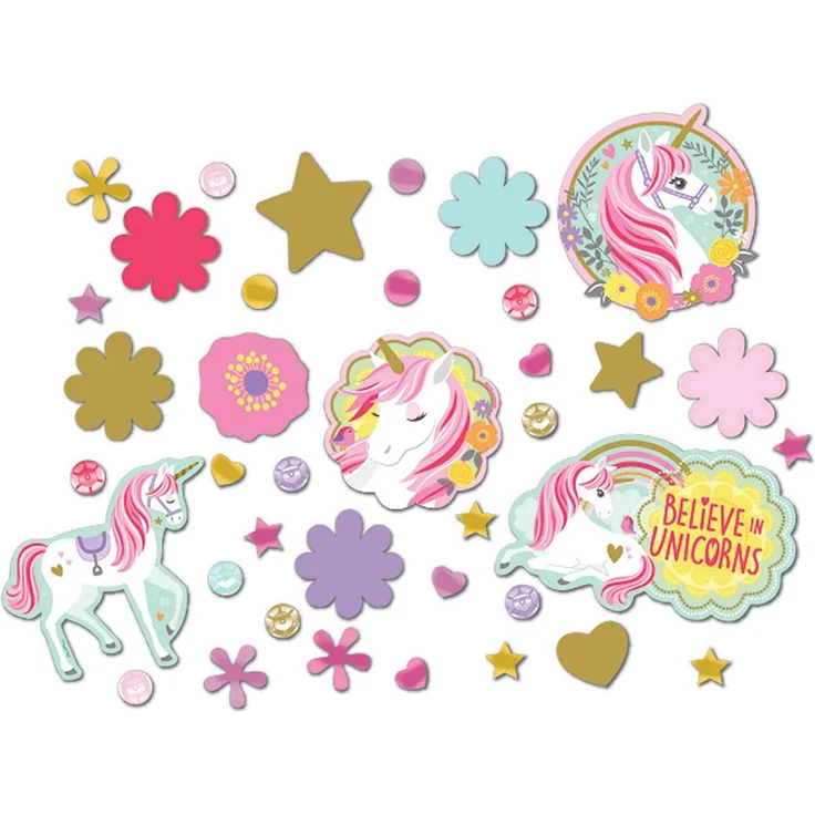 Amscan verschiedene Einhornkonfetti 34 Gramm – Bild 1