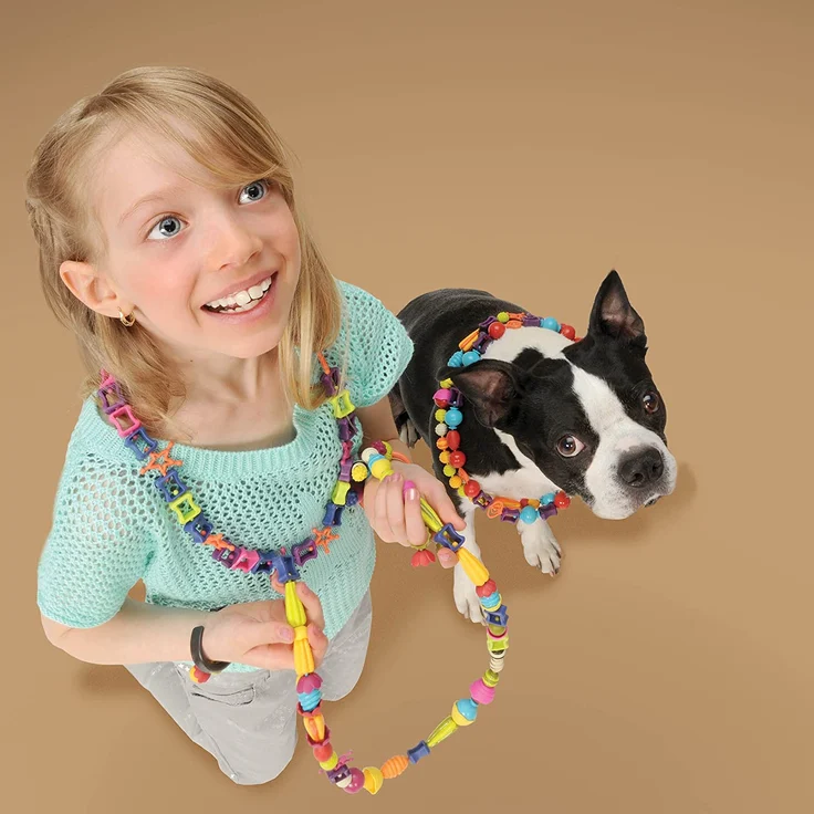 B. toys 275 Teile Spielzeug Schmuck – Bunte Pop Perlen Kinderschmuck Bastelschmuck zum Zusammenstecken – Schmuck Bastelset für Mädchen und Kinder ab 4 Jahren – Bild 9