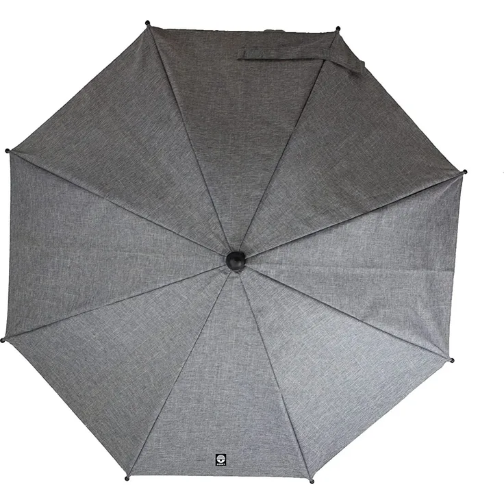 Dooky Sonnenschirm für Kinderwagen oder Buggy (universell und flexibel, UPF 50+ Schutz, 180 Grad Flexibilität, Flex-Technologie, easyfix System, wasserabweisend), Grau