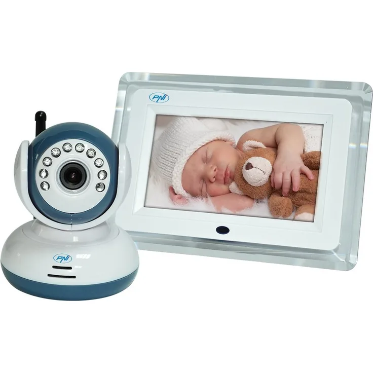 Wireless Video Babyphone PNI B7000 7-Zoll-LCD-Bildschirm, Nachtsicht