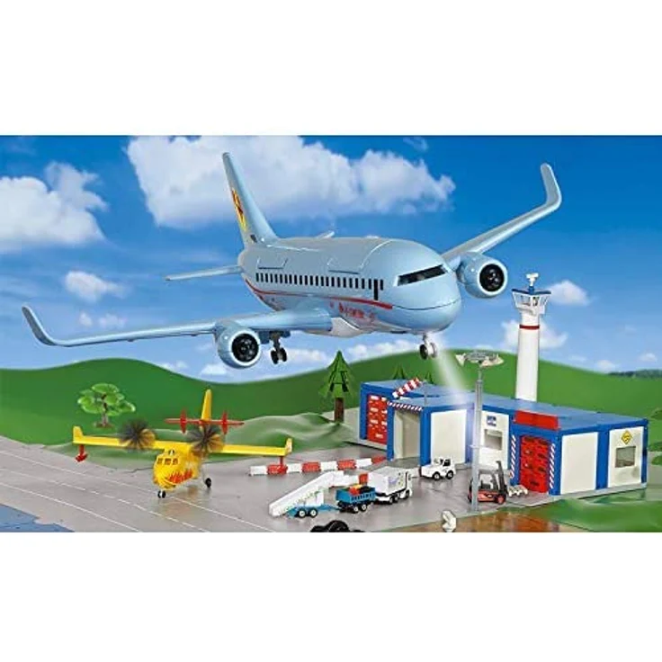 Siku 5402, Verkehrsflugzeug mit Zubehör, Kunststoff, Hellblau, Viele Funktionen, Kombinierbar mit SIKU Modellen im gleichen Maßstab - Preisvergleich – Bild 9