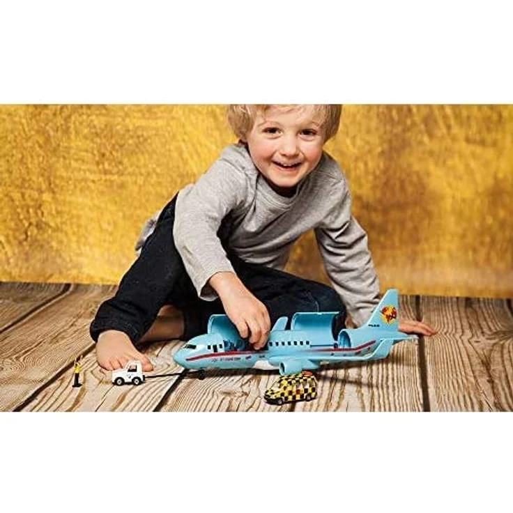 Siku 5402, Verkehrsflugzeug mit Zubehör, Kunststoff, Hellblau, Viele Funktionen, Kombinierbar mit SIKU Modellen im gleichen Maßstab - Preisvergleich – Bild 8