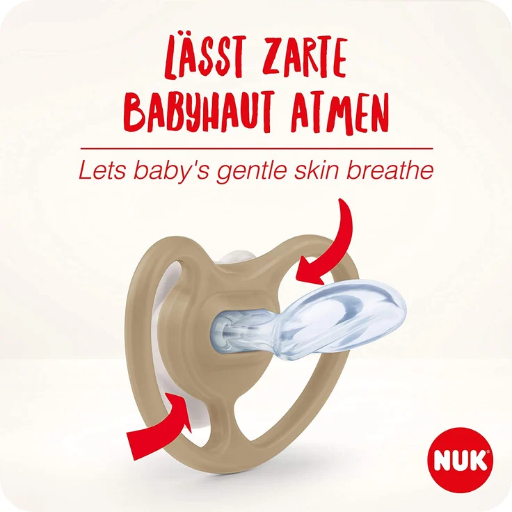 NUK Space Schnuller | 6-18 Monate | Schnuller mit extra Belüftung | BPA-freies Silikon | Disney Winnie Puuh | 2 Stück – Bild 2
