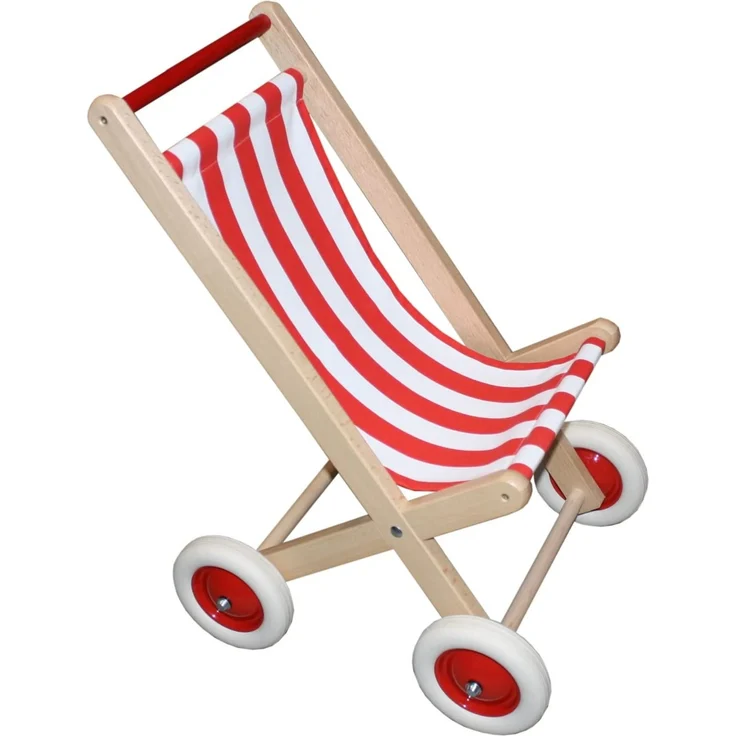 Holz Wenzel 350009 - Puppenbuggy Maya - Kinderwagen, Puppenwagen