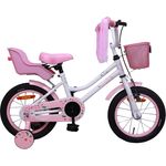 AMIGO Magic, Mädchen - Fahrrad, 14 Zoll, weiß