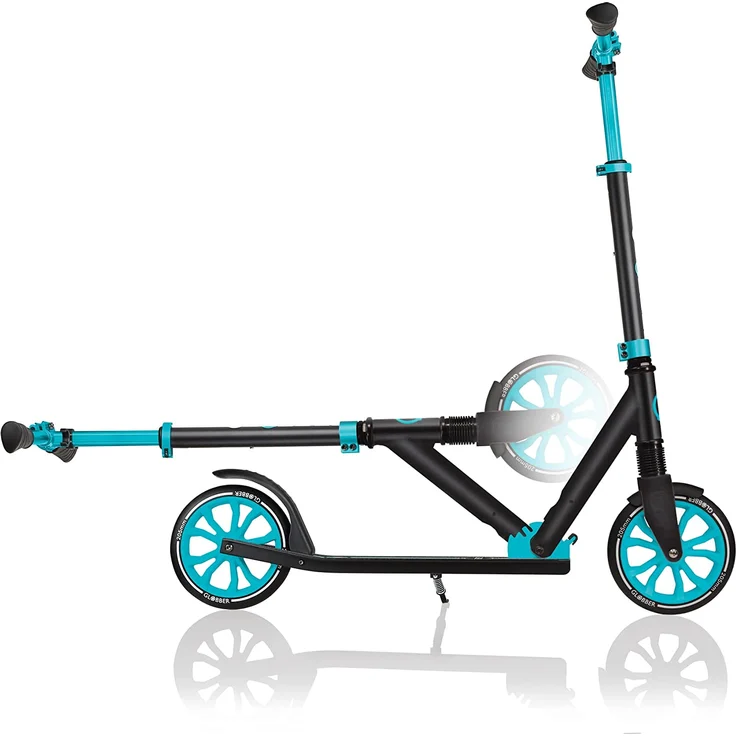 Authentic Sports Globber One NL 205 Scooter schwarz-teal-türkis – Bild 2