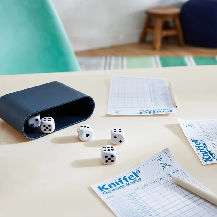 Schmidt Spiele 49091 Reise-Kniffel mit Zusatzblock, bunt – Bild 5