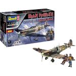 Revell 05688 Iron Maiden Fan-Edition Spitfire Mk.II Aces High originalgetreuer Modellbausatz, mit Basis-Zubehör, 28,6 cm, 1/32