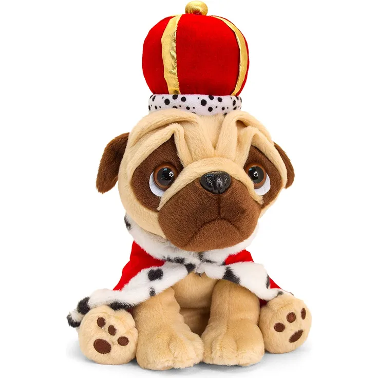 Keel Toys SD1653 Plüschtier King Pugsley, braun