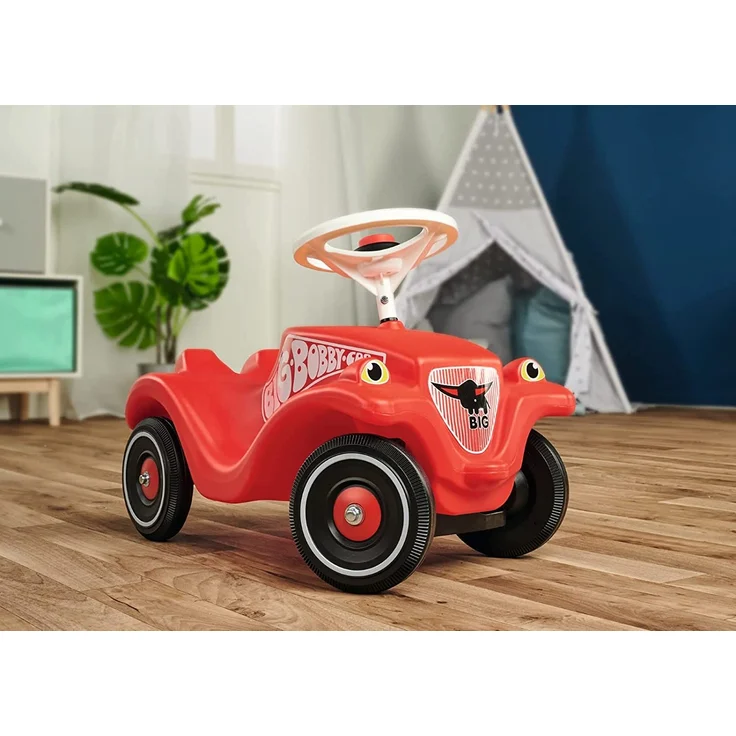 BIG-Bobby-Car Classic - Kinderfahrzeug für Jungen und Mädchen, klassisches Rutschfahrzeug belastbar bis 50 kg, für Kinder ab 1 Jahr, rot – Bild 6