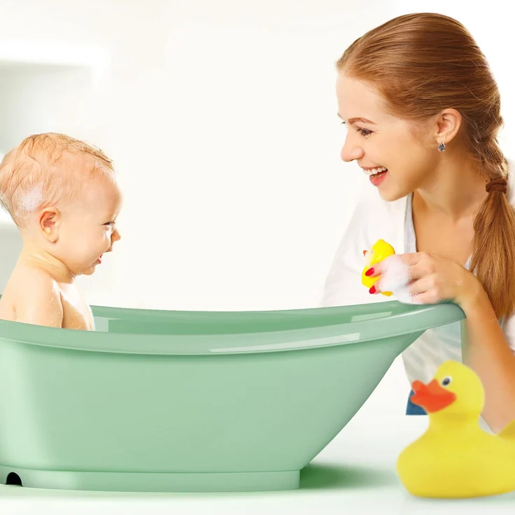 OKBABY Bella - Die gemütliche Badewanne für Neugeborene und Babys von 0-12 Monate - Grün 39231200 – Bild 7