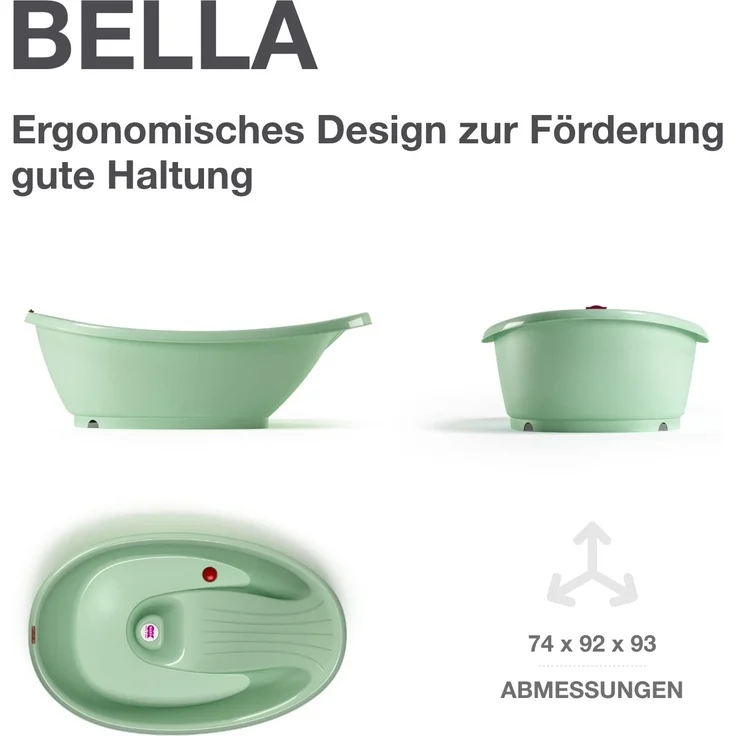 OKBABY Bella - Die gemütliche Badewanne für Neugeborene und Babys von 0-12 Monate - Grün 39231200 – Bild 3
