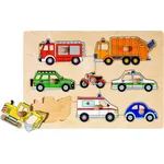 Goki 57996 - Steckpuzzle - Verkehrsmittel
