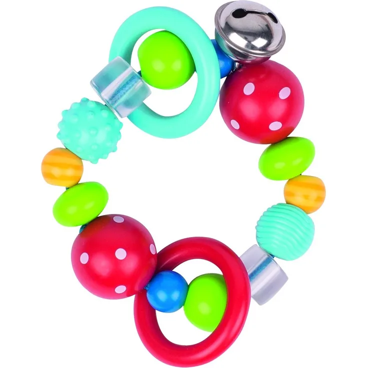 Heimess Elastic Touch Ring (rot, Polka Dot Bead)