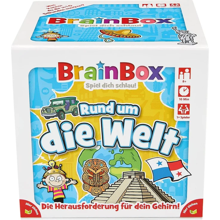 Brain Box 94901 Rund um die Welt, Lernspiel, Quizspiel für Kinder ab 8 Jahren, weiß – Bild 5