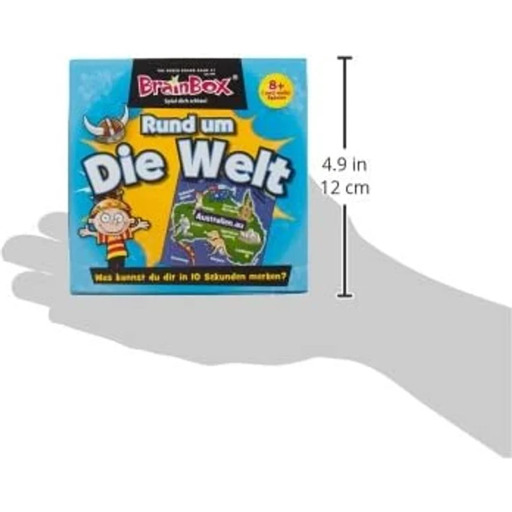 Brain Box 94901 Rund um die Welt, Lernspiel, Quizspiel für Kinder ab 8 Jahren, weiß – Bild 7