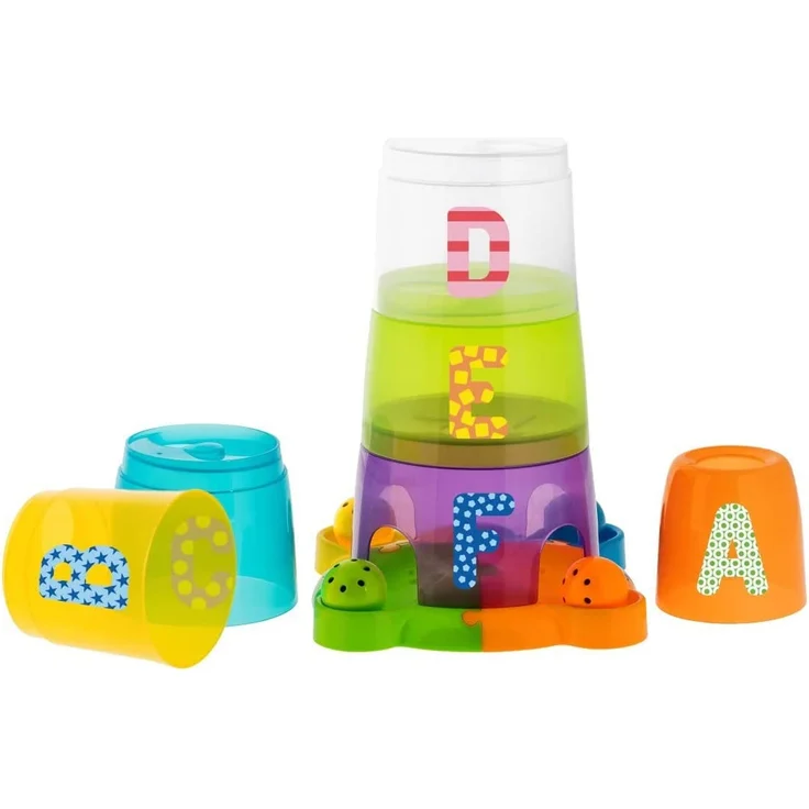 Chicco 00009308000000 2 In 1 Stapelbecher Und Kugelbahn, mehrfarbig - Preisvergleich – Bild 6