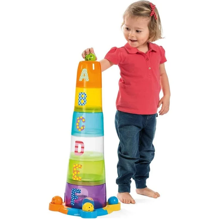 Chicco 00009308000000 2 In 1 Stapelbecher Und Kugelbahn, mehrfarbig - Preisvergleich – Bild 5