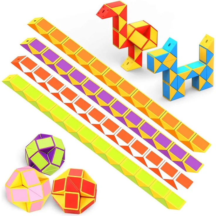 WEARXI Mitgebsel Kindergeburtstag Adventskalender 2022 Kinder Füllung, Kleine Geschenke für Kinder 12er 24 Blöcke Magische Schlange, Give Aways Kindergeburtstag Gastgeschenke Nikolaus Geschenke Kinder