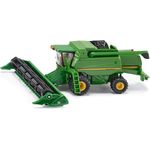 SIKU 1876, John Deere T670i Mähdrescher, 1:87, Metall/Kunststoff, Grün, Bewegliches und abnehmbares Schneidwerk