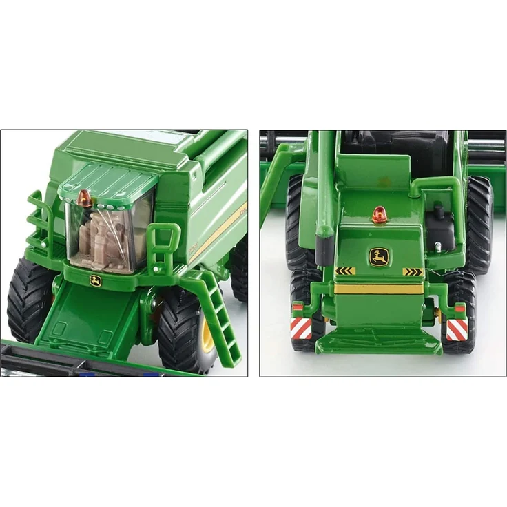 SIKU 1876, John Deere T670i Mähdrescher, 1:87, Metall/Kunststoff, Grün, Bewegliches und abnehmbares Schneidwerk – Bild 4