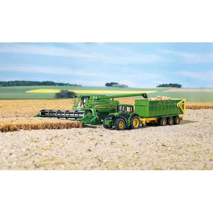 SIKU 1876, John Deere T670i Mähdrescher, 1:87, Metall/Kunststoff, Grün, Bewegliches und abnehmbares Schneidwerk – Bild 6