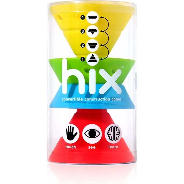 Moluk - Hix, Silikon-Kegel-Set, Lernspielzeug, 4-teilig