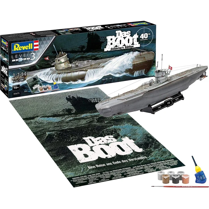 Revell Das Boot Collector''s Edition - 40th Anniversary Naval ship model Assembly kit 1:144 Das Boot Any gender Plastic – Bild 1