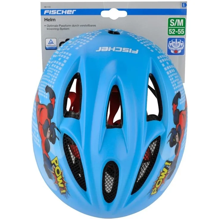 Fischer Fahrradhelm Comic S/M blau – Bild 3