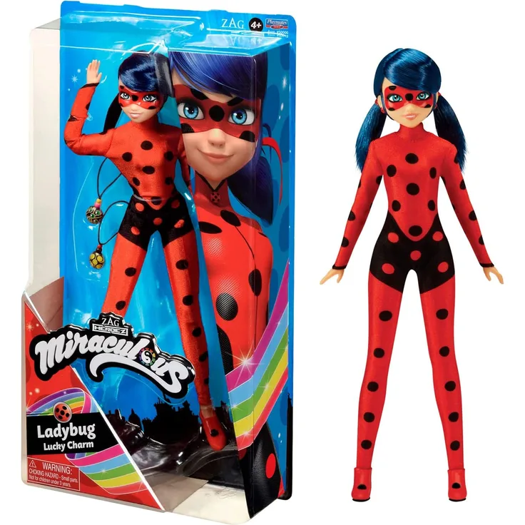 Bandai - Miraculous Ladybug - Puppe - Marinette - Ladybug Lucky Charm - 26 cm große Ankleidepuppe - P50012